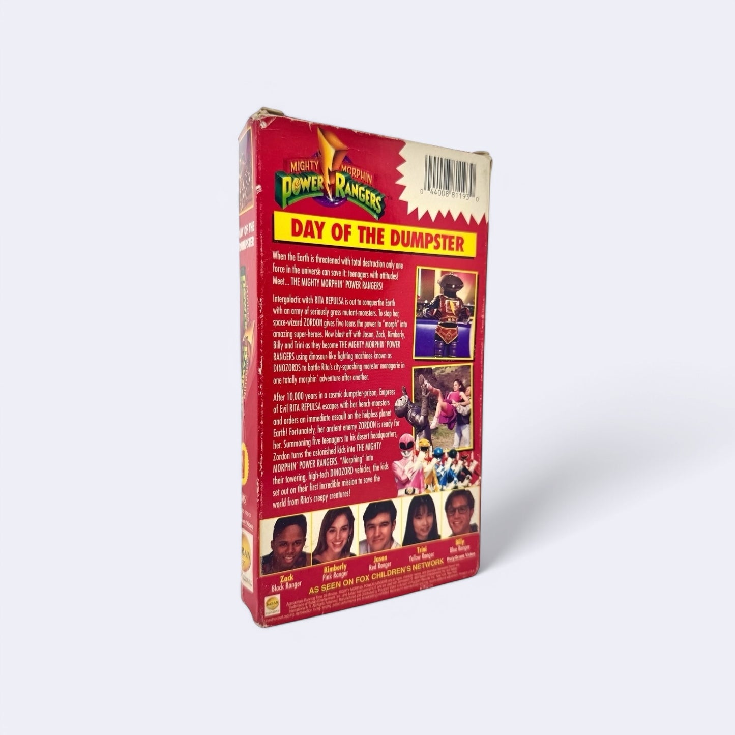 VHS Power Rangers Day of the Dumpster