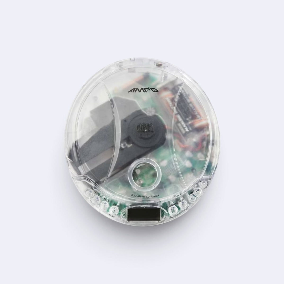 Reproductor de CD Amp’d con Radio AM/FM