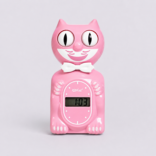 Kit Cat Klock® Alarma Solar Bubblegum Pink